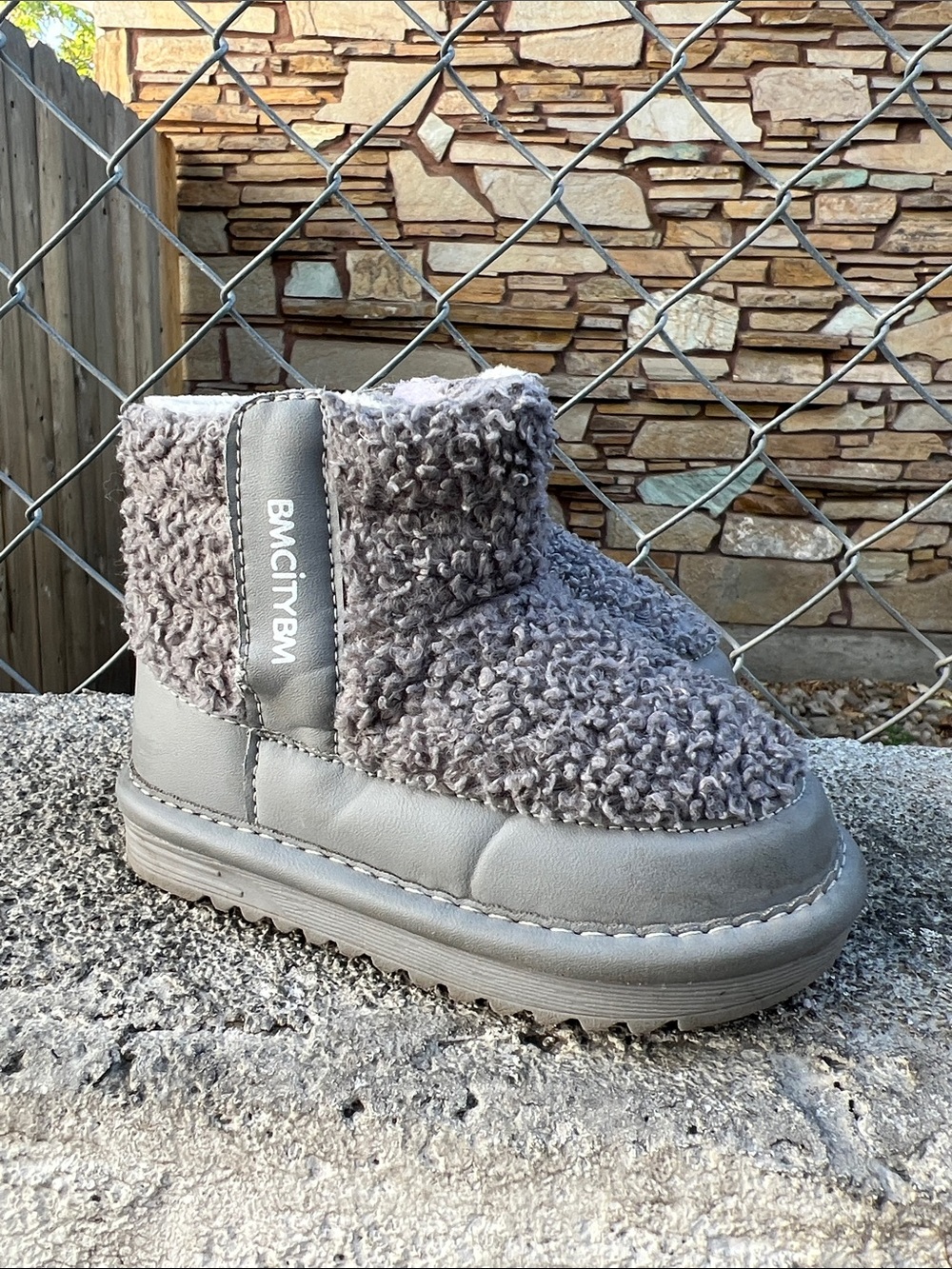 BMCITYBM toddler 18/24 month girls Sherpa snow boots size 6